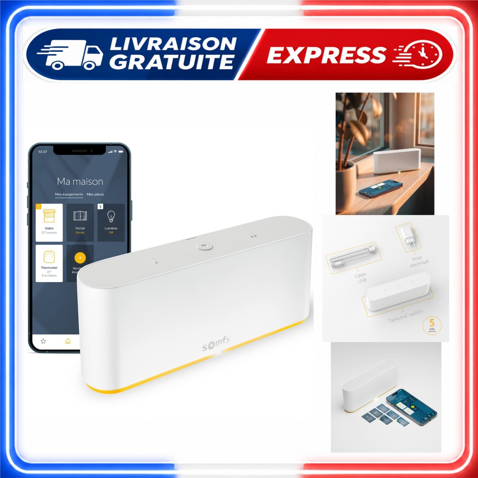Somfy TaHoma Switch - Box domotique pour volets roulants con